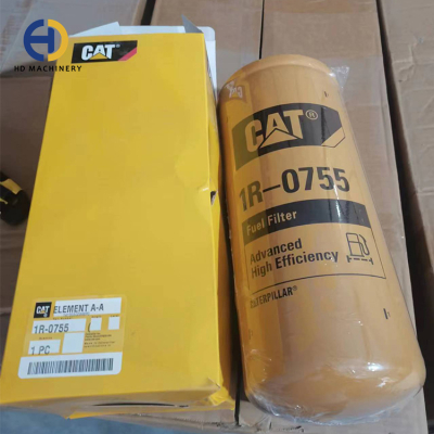 Filtre à carburant pour moteur d'excavatrice Caterpillar 1R-0755